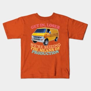 Get In Loser - Marxist Meme Design Kids T-Shirt